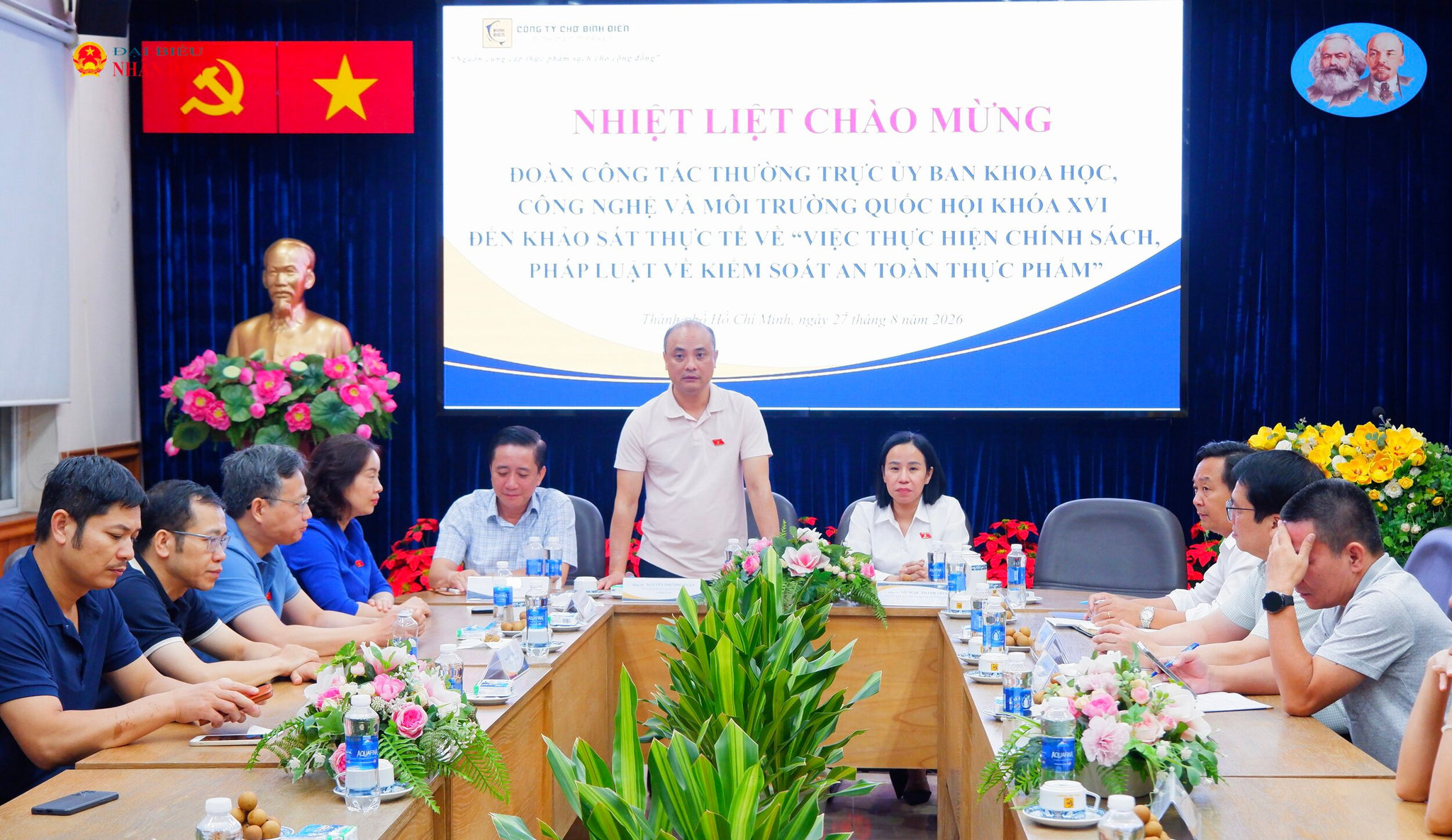 Ủy ban Khoa học, Công nghệ và Môi trường khảo sát tại chợ đầu mối Bình Điền, TP. Hồ Chí Minh